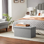 SONGMICS Ottoman Storage Bench, 21 Gal. Folding Chest, Holds 660 lb - Image 4