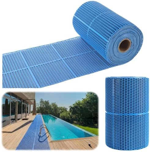 Tondiamo Pool Mats Non Slip Drainage Floor Pool Deck Mats, 1x 30 Ft by Tondiamo