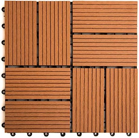 IncStores Helios Interlocking Patio Deck Tiles | All Weather | Waterproof by IncStores