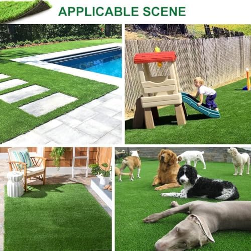 Artificial Grass Fake Grass Lawn Turf 7 ft x 59 ft, GL Realistic Synthetic Pet - Image 6