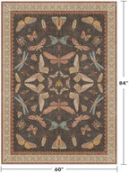 Washable Living Room Area Rug 5x7, Ultra Soft Carpet - Image 2