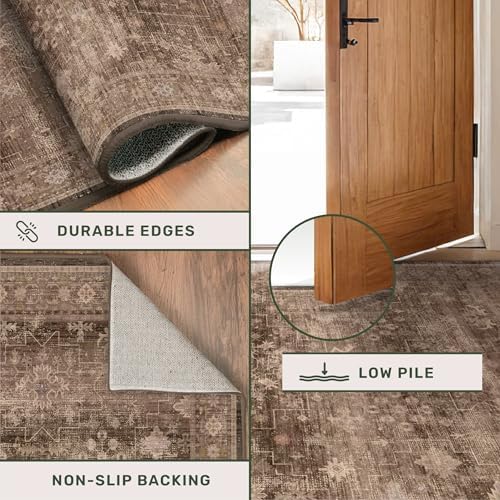 Hazo Haus Brown 9x12 Living Room Rug - Image 6
