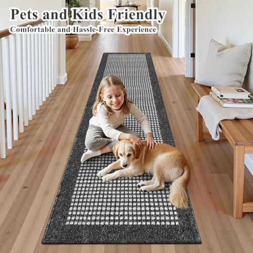 Ileading Hallway Runner Rug 2.6'x12' Heavy-Duty Durable Entryway Floor Mat - Image 2