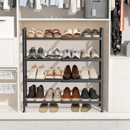 Expandable Shoe Rack for Closet, Shoe Storage - Image 2