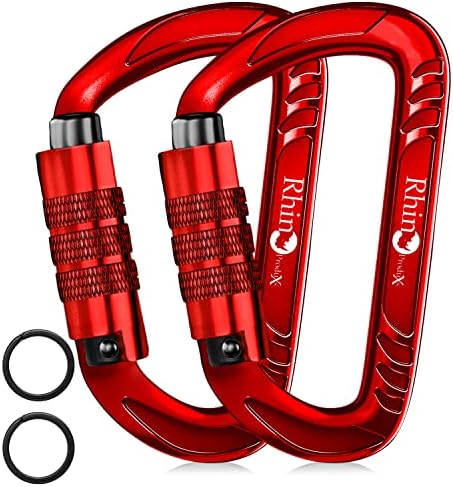 Rhino Produxs 12kN Heavy Duty Carabiner Clips by RhinoCarabiners