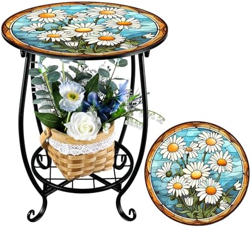Cinnvoice Outdoor Side Table Small End Patio Porch Table by QinYee