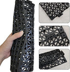 12 Pack Modular Interlocking Cushion 11.6" x 11.6" Rubber Mat Floor Tile Mats - Image 4