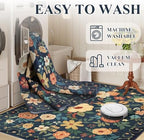 DUKINO 2.6x12 Kitchen Runner Rug, Floral Non Slip Washable Rug - Image 5
