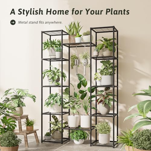 GENTINGBRO Metal Plant Stand Outdoor 62.2" Tall Plant Shelf - Image 5