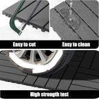 44 Pack Plastic Interlocking Decking Tiles, 12x12 Inch Waterproof Outdoor Floor - Image 7