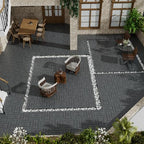 Wood Plastic Composite Interlocking Patio Deck Tiles, 22 Pack 12"x12" Premium - Image 2