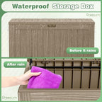 Greesum Outdoor Storage Box 120 Gallon Storage Bin - Image 2