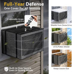 COSFLY Mesh Window AC Covers for Outside, All-Season 21.5"W x 16"D x 15"H - Image 6