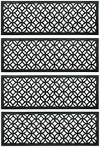 Stair Treads — 4 Pack 10x30 inch Lattice Links Rubber Stair Mats - Image 4