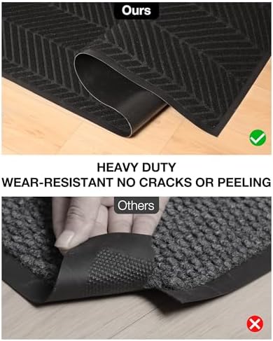 5 x7′ Heavy Duty Door Mat Indoor Outdoor, Large Entryway Rug - Image 4