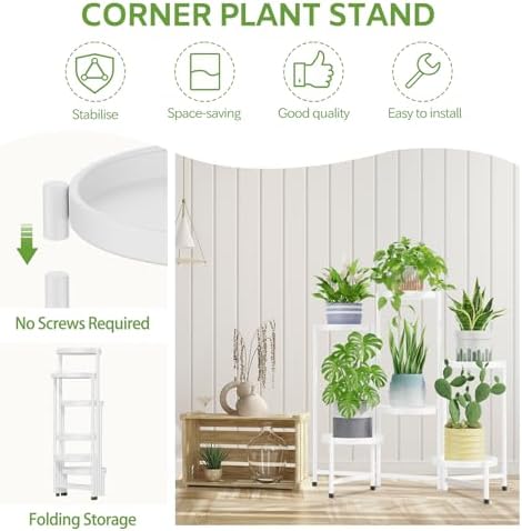 iDavosic.ly 6 Tier Large Plant Stand Indoor Outdoor, 10 In Wide Tray - Image 4