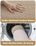 Color&Geometry Oval Beige Bathroom Rugs 36x24, Extra Soft Absorbent Microfiber - Image 6