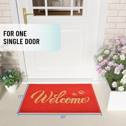 T.HENV Christmas Door Mat Outdoor, 30x17.5 Waterproof All-Season Front Door Mat - Image 2
