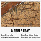 Koville Indian Natural Marble Decorative Tray, Catchall - Image 3