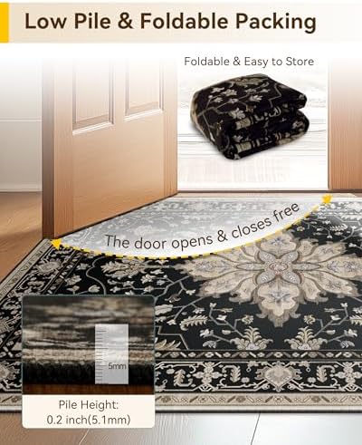 RELEANY Washable Area Rug - Image 4