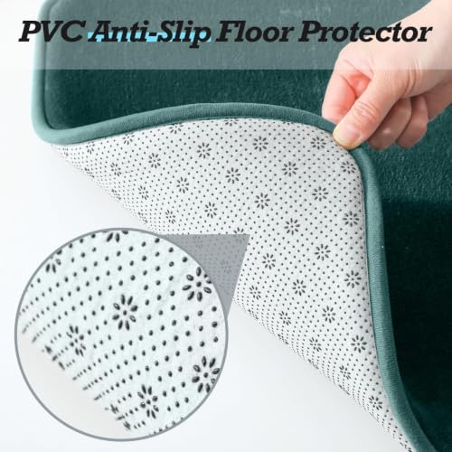 HUXMEYSON Bathroom Rugs Sets 3 Piece, Non-Slip & Quick Dry Bath Mat Set - Image 3