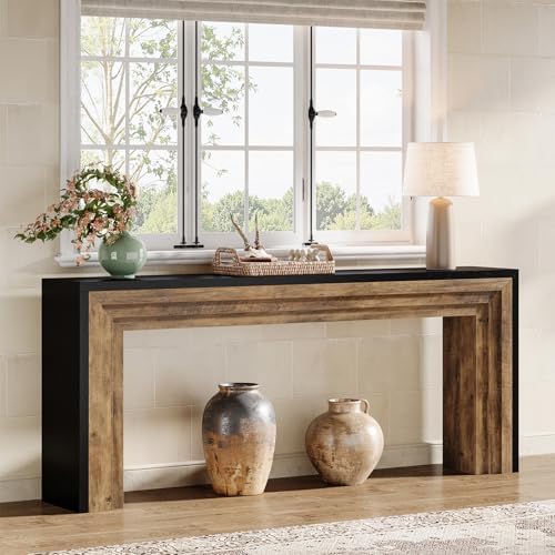 Tribesigns 70.9-Inch Long Console Table, Farmhouse Narrow Wooden Sofa Table - Image 3