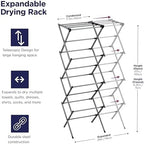 BLACK+DECKER 4-Tier Expandable Collapsible Clothes Drying Rack, Telescopic - Image 2