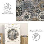 Lahome Moroccan Washable Area Rug, 5x7 Rugs - Image 4