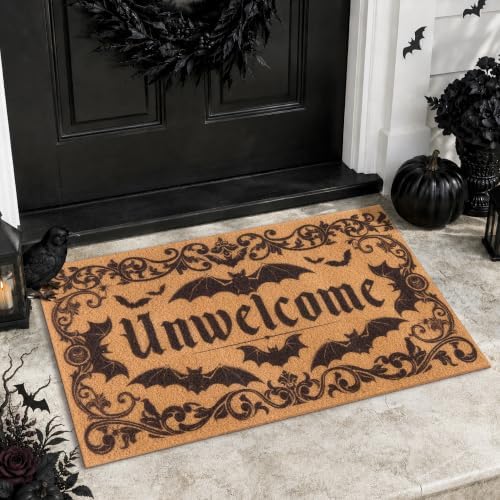 Halloween Front Door Mat with Unwelcome Design - Image 2