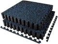 AIRHOP 0.56in Thick 48 Sq Ft Exercise Equipment Mats, 12 Tiles Upgraded Rubber by Airhop