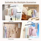 Wall Mounted Clothes Drying Rack, Space-Saving Foldable Clothes Drying Rack - Image 4