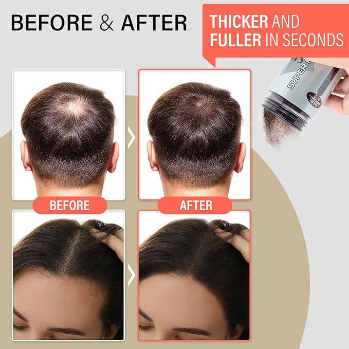SMH Hair Fibers MADE IN JAPAN – Instantly Conceals Thinning Hair –Long-Lasting – Sweat, Water & Wind Resistant – Hair Loss Solutions For Men & Women (Dark Brown, 25g)