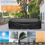 WLEAFJ Patio Furniture Covers Rectangle, Outdoor Table Covers Waterproof - Image 5