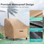 Adirondack Outdoor Chair Covers Waterproof 33"Wx35"Dx36"H - Image 3