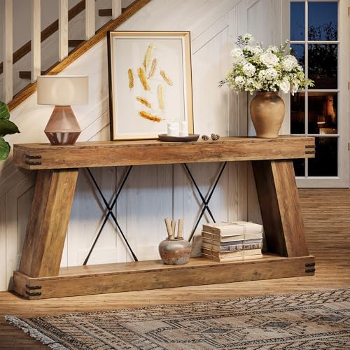 Tribesigns 70.87" Farmhouse Console Table - Image 4