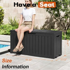 Outdoor Storage Box, Resin Deck Boxes Indoor and outdoor, Waterproof Storage - Image 2