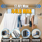 Retractable Clothesline Indoor Outdoor 17.4Ft Non-Sag Drying Rack - Image 3