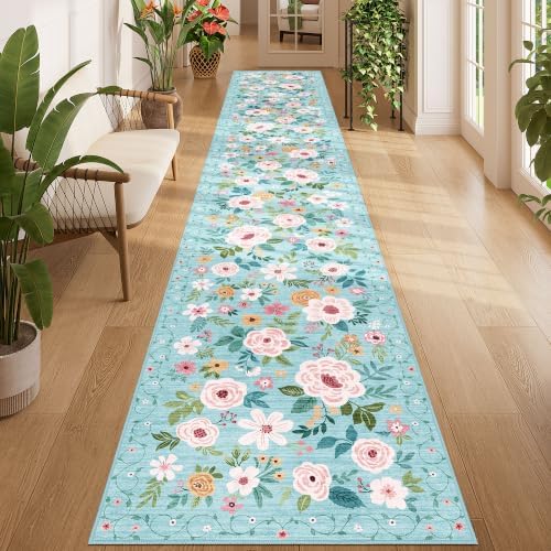 DUKINO 2x12 Washable Runner Rug, Non Slip Long Kitchen Runner Rug by DUKINO