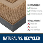 OLANLY Half Circle Front Door Mat Outside 71x47 All-Season Rubber Doormat - Image 4