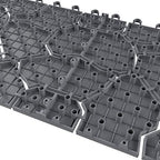 Pure Garden 6-Pack Polypropylene Interlocking Patio Deck Tiles - Image 5