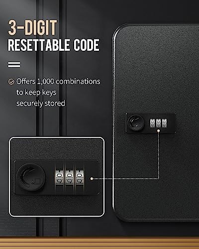 Uniclife 28-Key Steel Key Cabinet - Image 3