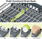 Urackify Extendable Stainless Dish Drying Rack - Image 5