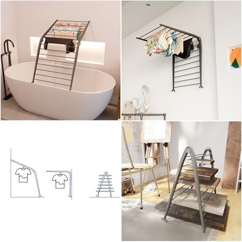 Whitmor Spacemaker Folding Drying Rack, Indoor Clothes Organizer - Image 4