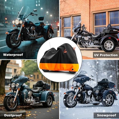 Trike Cover Heavy Duty Waterproof 3 Wheel Motorcycle Cover - Image 5