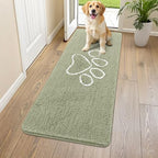 Smiry Dog Door Mat for Muddy Paws, Absorbent Non Slip Dirt Trapper by Smiry