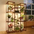 Bamworld Plant Stand with Grow Light Plant Shelf by Bamworld