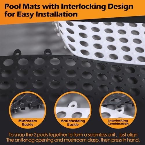 Tinideya 50 Pcs Drainage Interlocking Floor Tiles - Image 5