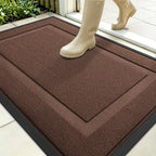 OLANLY Front Door Mat Outside 35x23, All-Season Heavy-Duty Rubber Doormat by OLANLY