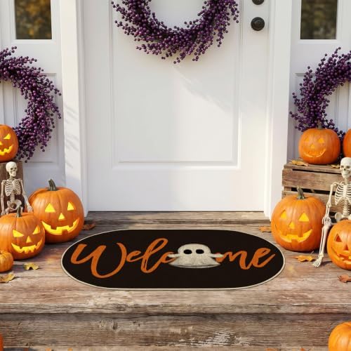 Artoid Mode Boo Halloween Welcome Oval Doormat, Home Decor Low-Profile Switch - Image 4