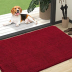 OLANLY Dog Door Mat for Muddy Paws 47x32, Super Absorbent Chenille Mud Mat by OLANLY